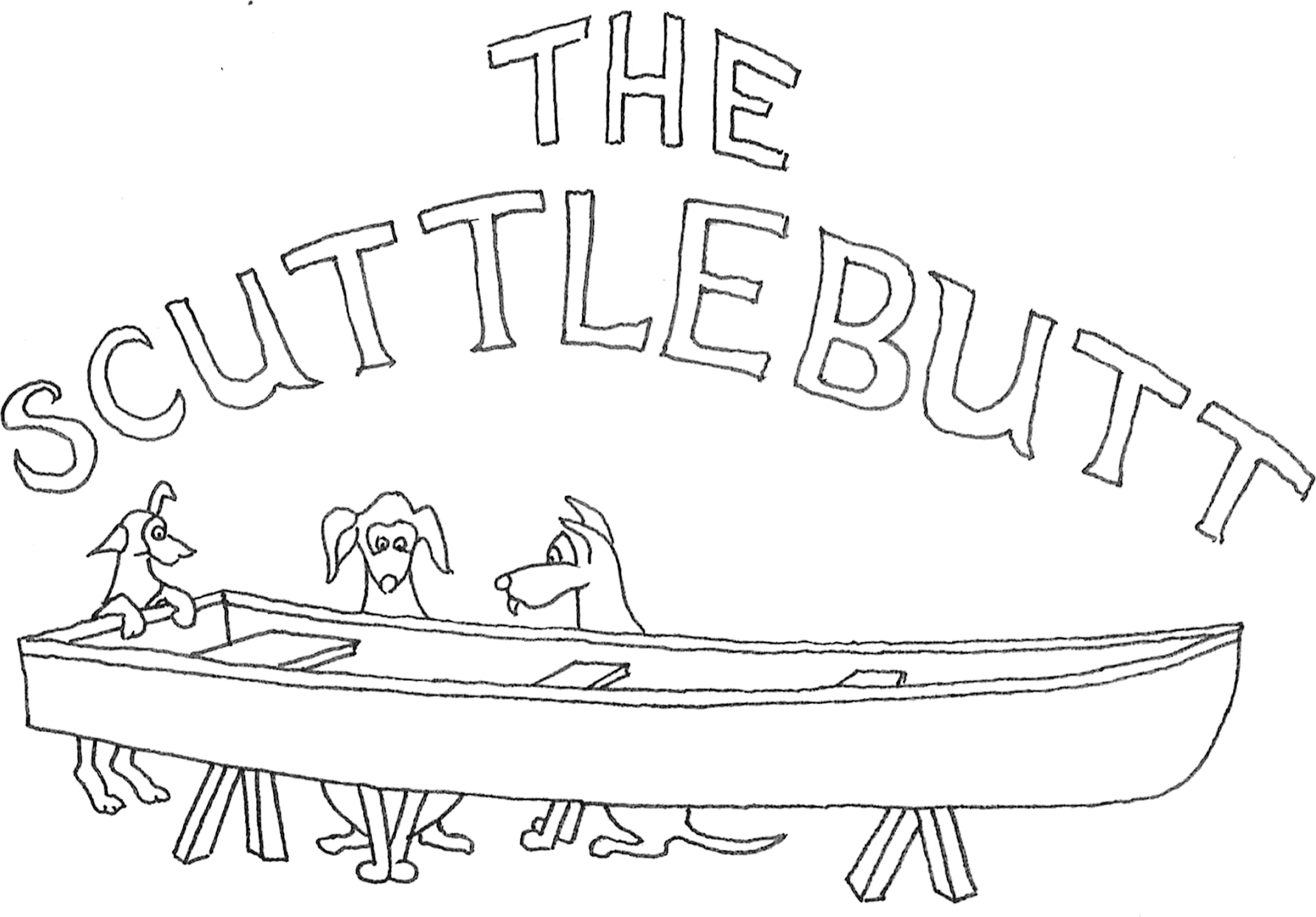 The Scuttlebutt — three dogs building a boat